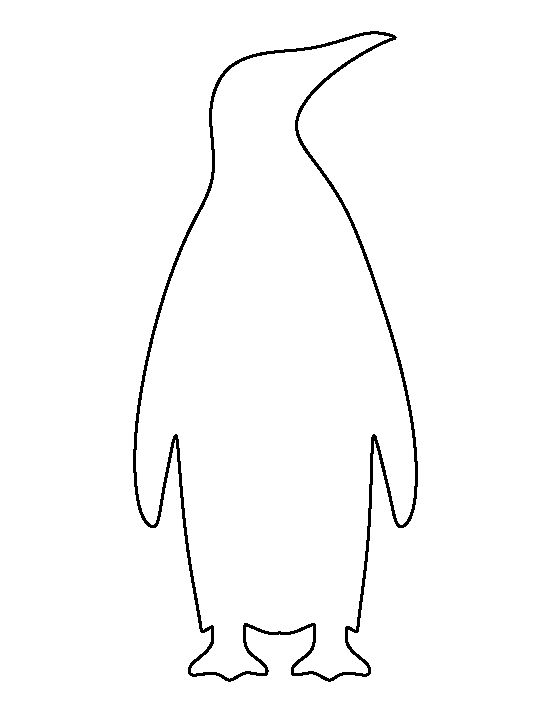 Penguin feet template