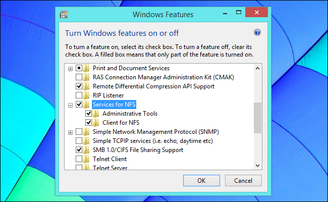 Windows 10 nfs service